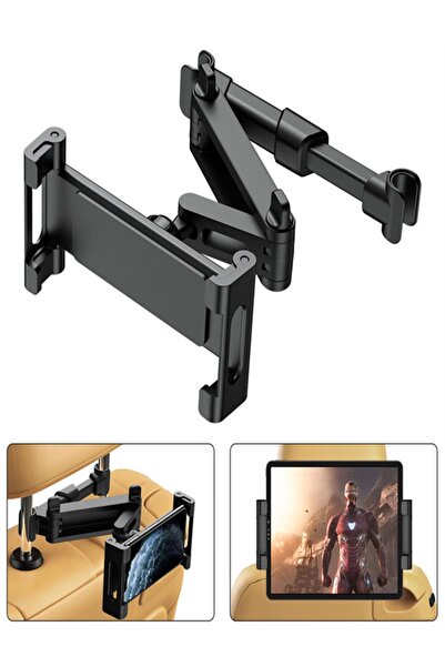 MyBlack Araç Tablet Tutucu Koltuk Arkası Mesafe Ayarlı Uzayan Telefon Tablet ...