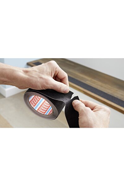 Tesa Kaydırmaz Bant, Zemin Güvenliği Için, 5m X 50mm, Siyah