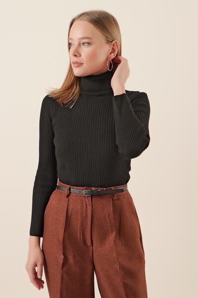 Pattaya Women's Turtleneck Corduroy Knitwear Sweater Y20w110-44500