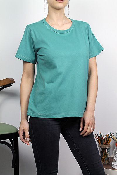 Damla Tricou 100% bumbac cu decolteu rotund