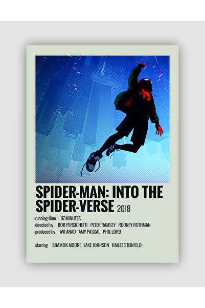 fırsatlar diyarı Spiderman Into The Spider Verse Film Info Card Bilgi Kartı D...