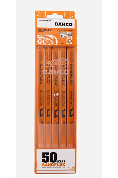 Bahco Demir Testere Ağzı 300 Mm 24 Diş Sandflex 100'lü Paket