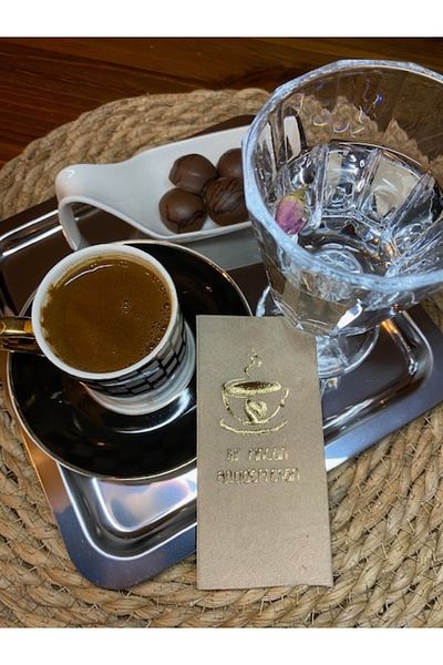 kidspartim Χρυσό Επιχρυσωμένο Kraft Bi Cup Αντιδεπρεσαστικό Χαρτοπετσέτα 6x12 cm