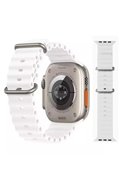 PREPARE Apple Watch Uyumlu 44 45 46 49 Mm Uyumlu A Kalite Kordon Kayış Siliko...