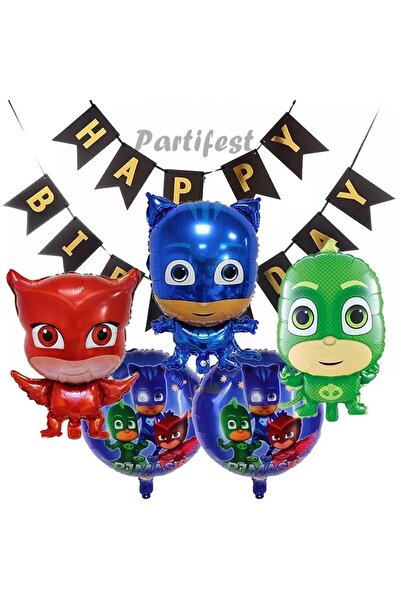 Parti Station Pijamaskeliler Yaş Balon Seti Pjmasks Konsept Helyum Balon Set ...