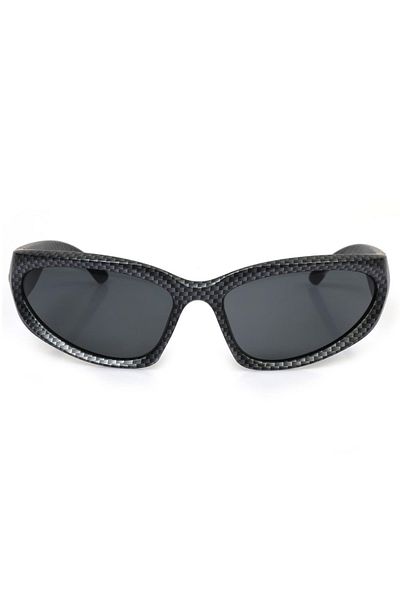 TomyHelf Cycling Glasses Design Frame Black Glass Wind Protected