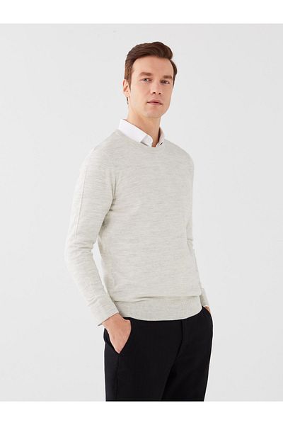LC Waikiki Men's Knitwear Sweater - Long Sleeve, Crew Neck