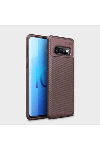 Case 4U Samsung Galaxy S10 Plus Kılıf Rugged Armor Karbon Uzun Ömürlü Negro K...