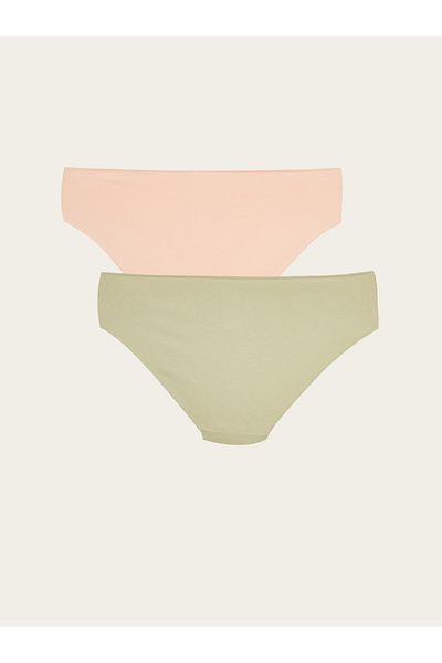 LC Waikiki 2er-Pack einfarbige Bikini-Slips