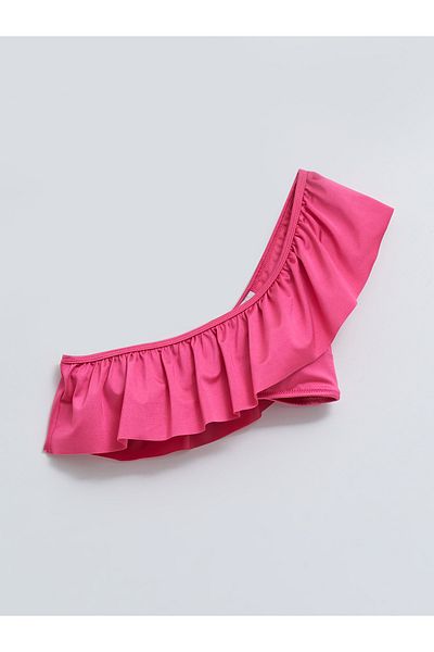 LC Waikiki Plain Ruffle Detail Bikin Top
