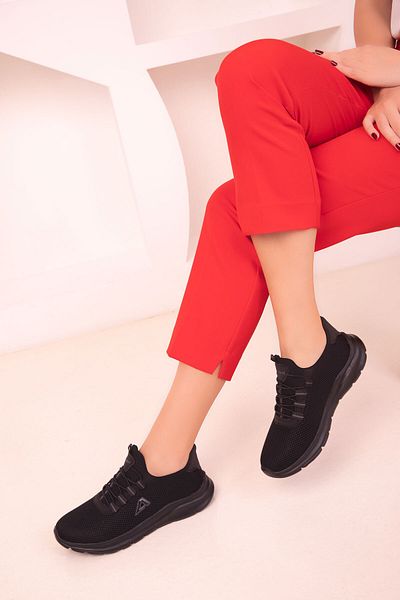 SOHO Black-Black Women's Sneakers 18076