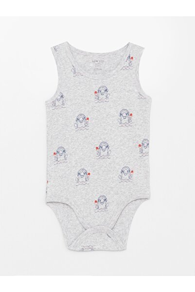 LC Waikiki 2dílná souprava body s potiskem a nacvaknutím na krk pro chlapečka