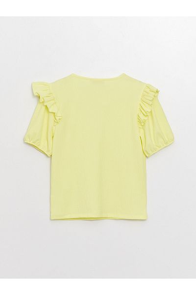 LC Waikiki Lány - Crew Neck Basic rövid ujjú póló