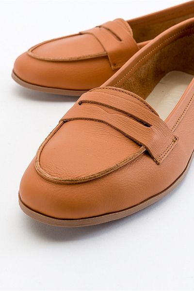 LuviShoes F02 Γυναικείες μπαλαρίνες Tan Skin
