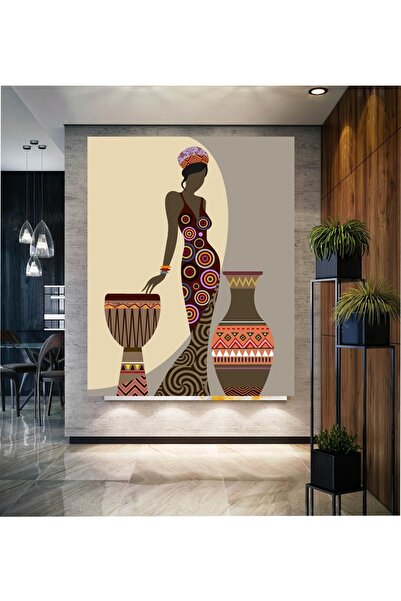 HDART Soyut Afrikalı Siyahi Kadın Duvar Kanvas Tablo Tablosu Tablolar
