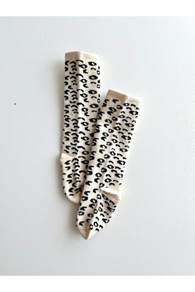 COOLMINIES Kız Bebek Çocuk Leopar Desenli Çorap