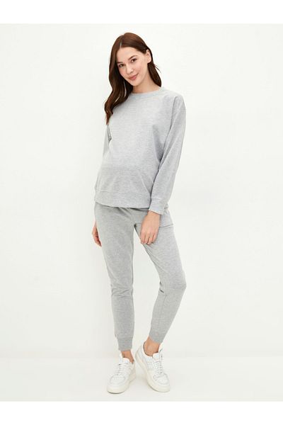 LC Waikiki LCW Straight Maternity Jogger Sweatpants with Abdominal Panels
