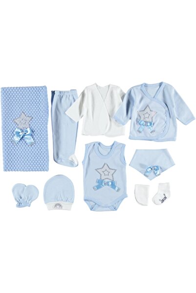 Buqete بدلة قطعة واحدة من الحمص مطبوعة باللؤلؤ، مجموعة من 10 قطع