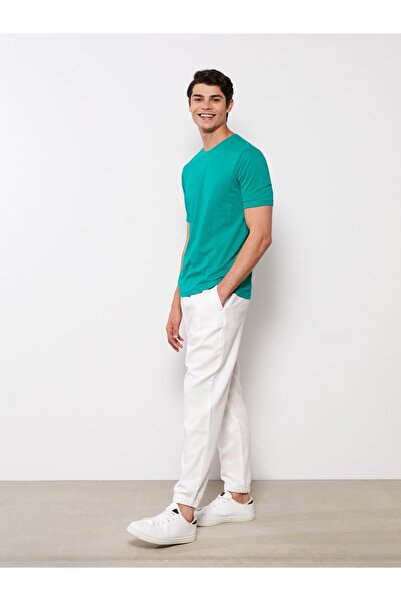 LC Waikiki Ανδρικό βαμβακερό κοντό μανίκι με λαιμόκοψη