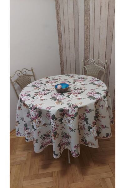gonk Round, Duck (Liquid Repellent, Stain Resistant) Fabric, Table Cloth