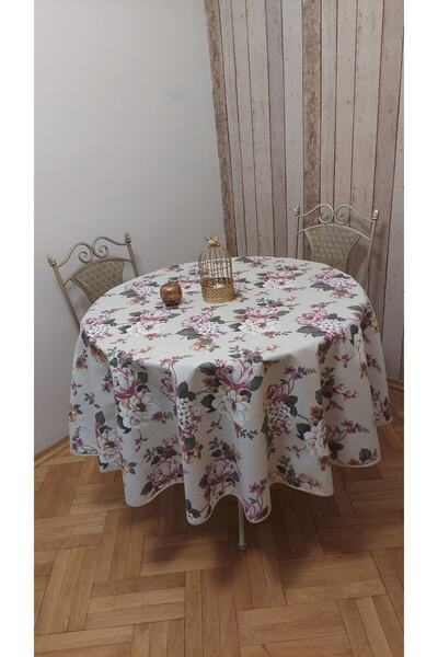 gonk Round, Duck (Liquid Repellent, Stain Resistant) Fabric, Table Cloth