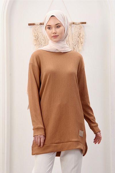 Pamuk Butik Γυναικείο αθλητικό τουνίκ με λαιμόκοψη