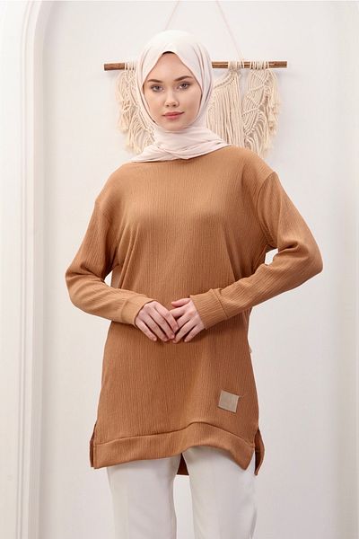 Pamuk Butik Γυναικείο αθλητικό τουνίκ με λαιμόκοψη