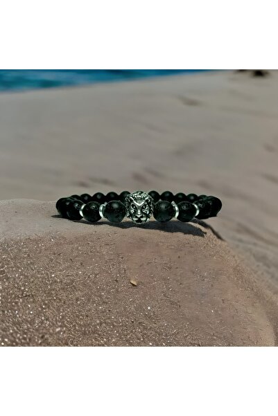 Padore Accessory اختيار الرجال القويين| سوار من الحجر الطبيعي بتفاصيل أسد من ...