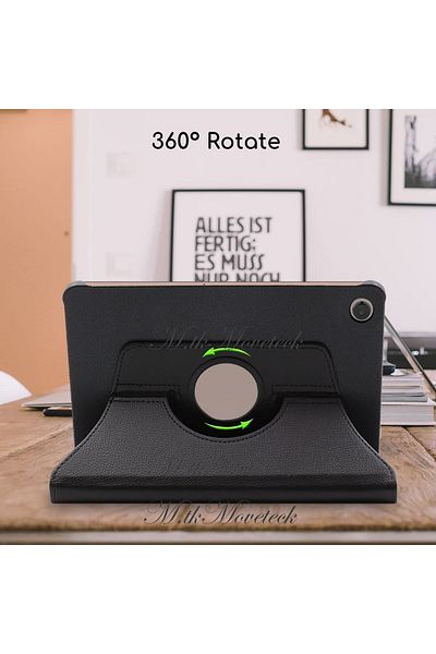 m.tk moveteck Samsung Galaxy Tab A8 10.5 Sm-x200 Case Rotatable 360 Tablet Case + Screen Protector Glass + Pen Set