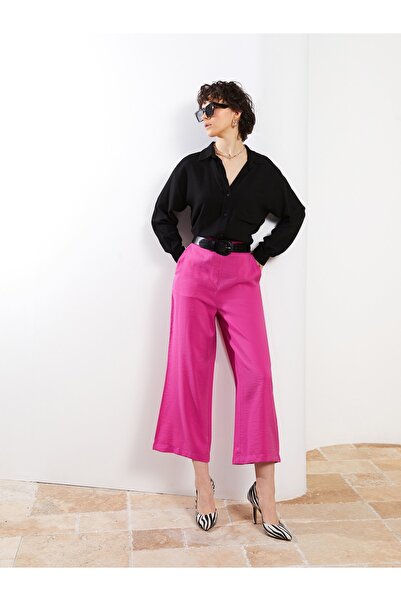 LC Waikiki Γυναικείο Κάπρι με ελαστική μέση και λεπτομέρεια επίπεδη τσέπη