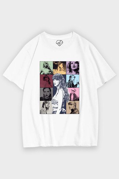 EFBUTİK White Unisex Taylor Swift T-shirt