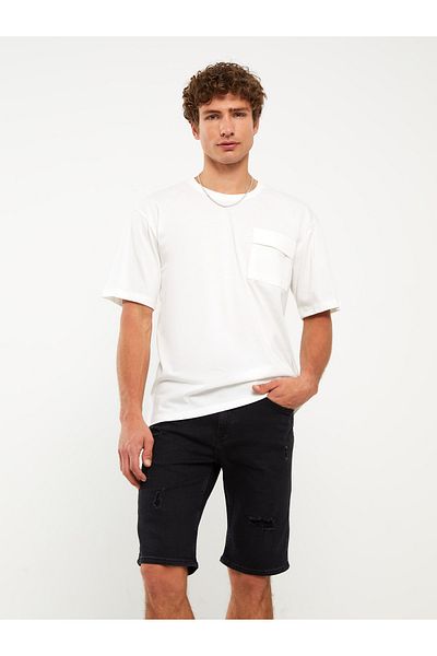 LC Waikiki Skinny Fit Jeans-Shorts für Herren