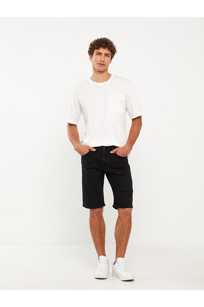 LC Waikiki Skinny Fit Jeans-Shorts für Herren