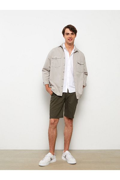 LC Waikiki Gabardine-Herrenshorts – Standardgröße