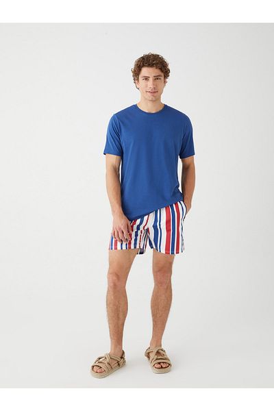 LC Waikiki Lcw Eco Short Size Gestreifte Herren Badeshorts