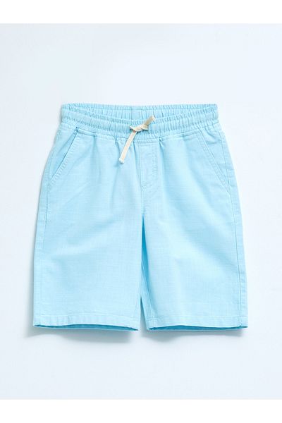 LC Waikiki Basic-Shorts aus Gabardine für Jungen – elastische Taille
