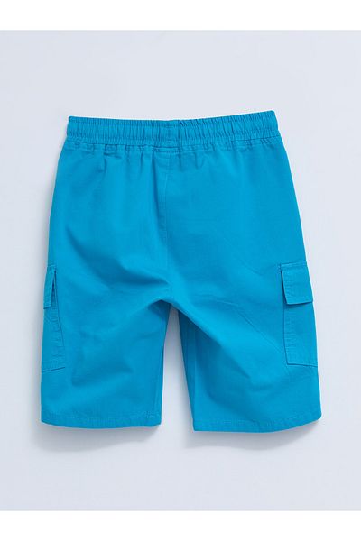 LC Waikiki Basic Gabardine Boy Cargo Shorts with Elastic Waist