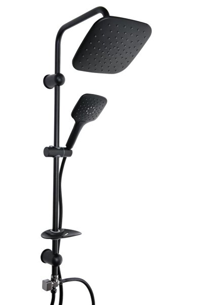 Vilas Black Denver Siyah Gri Fonksiyonlu Başlık Robot Duş Seti