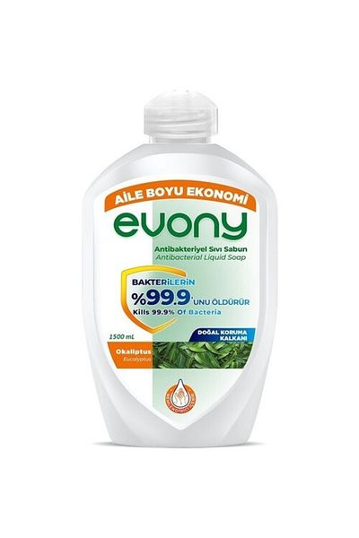 Evony Antibacterial Liquid Soap Eucalyptus 1500ml