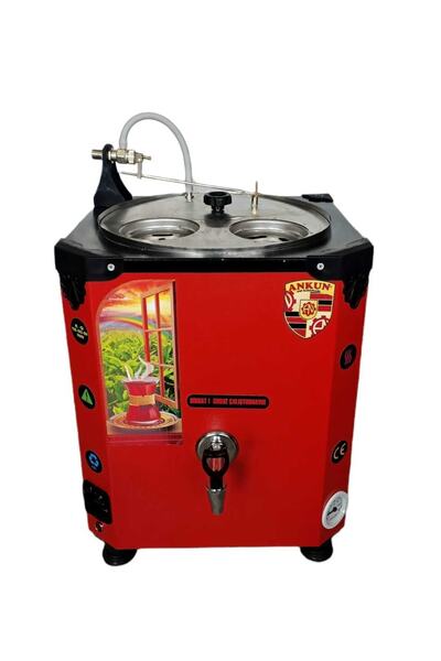 ANKUN 2 Demlikli Çay Kazanı - 25 Lt - Şamandıralı - Isı Yalıtımlı