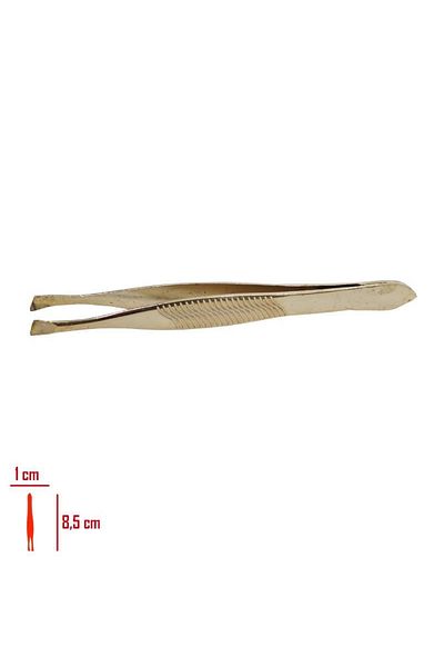 LEVA Yellow ColoreD Halley Tweezers - CharteD anD High QUality, Flat Tip