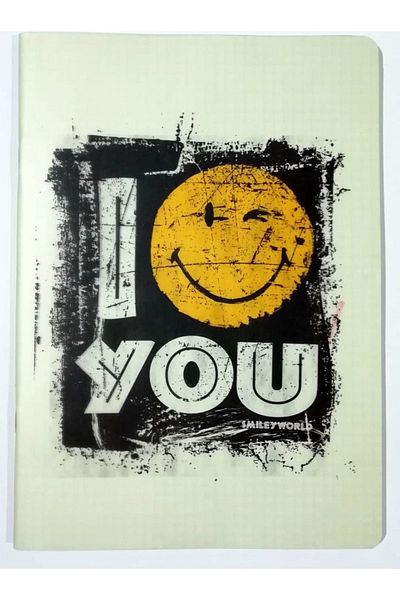 Mynote Smiley Campus Notebook 26x18,5cm 40 Sheets Checkered
