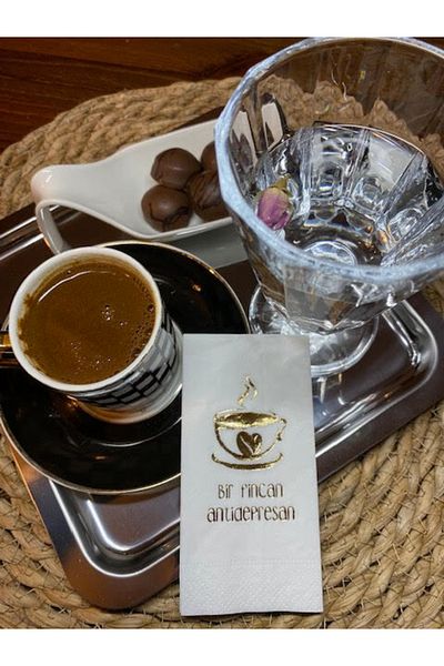 kidspartim Χρυσό Επιχρυσωμένο Λευκό Bi Cup Αντιδεπρεσαστικό Χαρτοπετσέτα 6x12 εκ