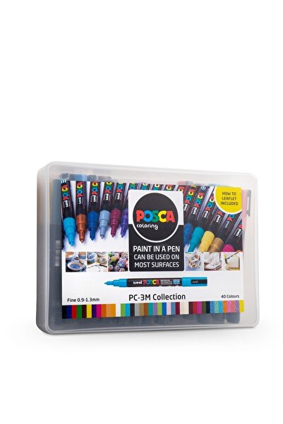 Uni Posca Marker Pc-3m (0.9-1.3mm) Tüm Renkler 27'li Set