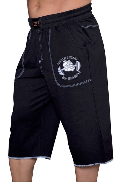 Big Sam Black Capri Shorts 1611