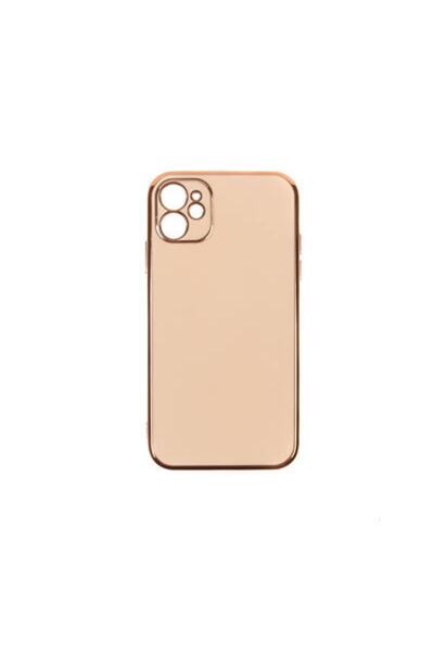 Rivor Apple Iphone 11 Uyumlu Kılıf Parlak Kenarlı Altın Işlemeli Kamera Korum...