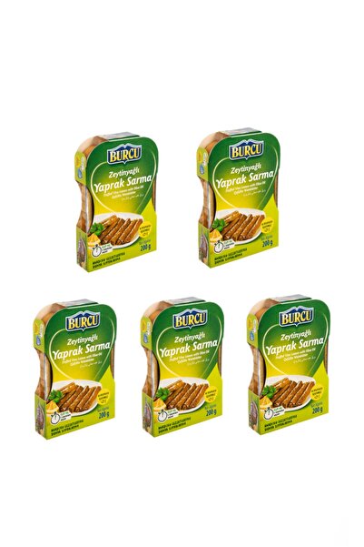BURCU Zeytinyağlı Yaprak Sarma 200 Gr X 5 Adet