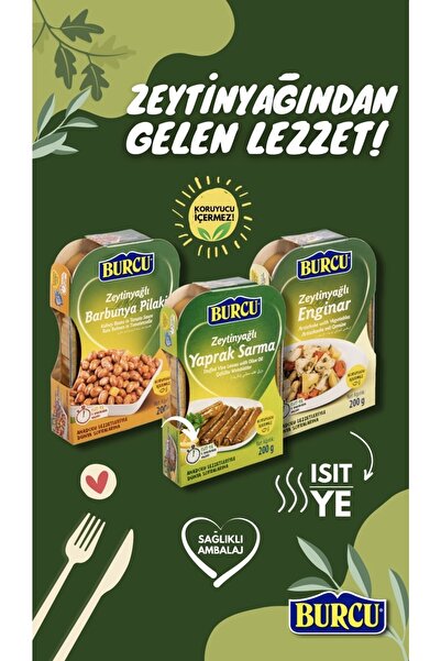 BURCU Zeytinyağlı Yaprak Sarma 200 Gr X 5 Adet