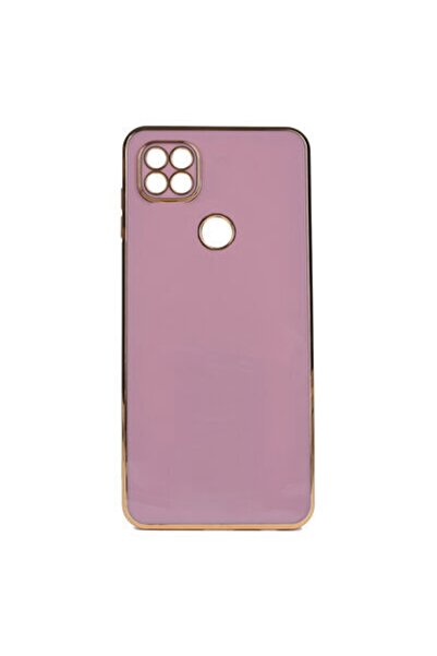 Rivor Xiaomi Redmi 9c Uyumlu Kılıf Parlak Kenarlı Altın Işlemeli Kamera Korum...