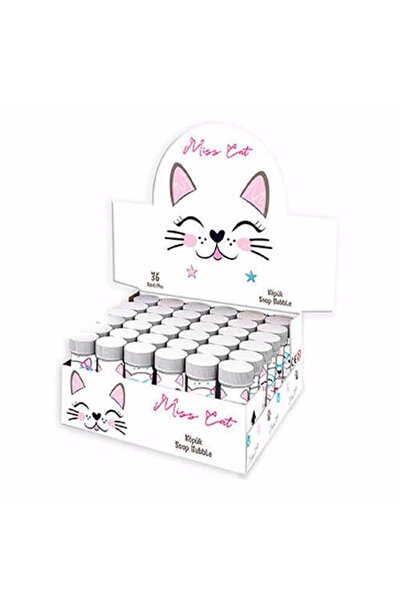 Mini Parti Mini Party Store Kedi Miss Catt Köpük Baloncuk 6 Lı